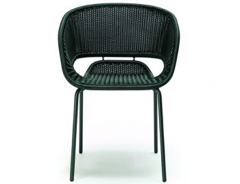 Alvin Indoor/Outdoor Chair Charcoal Polyethylene Charcoal Frame by FeelGood Designs image