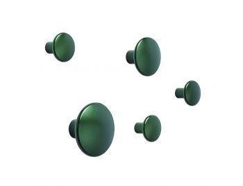Dark Green The Dots Metal (Set of 5) by Lars for Muuto image