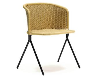 Kaki Outdoor Armchair Wheat Seat Charcoal Frame by Feelgood Designs image