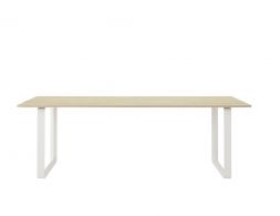 Muuto Dining Table 225x90 Cm Solid Oak White