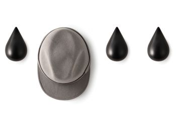 Black Dropit Hooks (Set of 2) by Asshoff & Brogard for Normann Copenhagen image