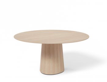 P.O.V. Table 462 Round - Solid European Oak Top / Natural Base image