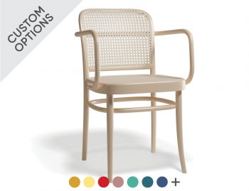 811 Hoffmann Armchair with Cane Seat and Backrest by TON image