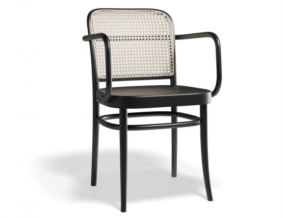 811 Armchair Caneback Blackgrain