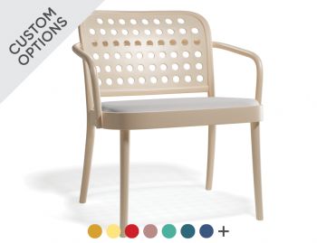 822 Lounge Armchair with Upholstered Seat by Claesson Koivisto Rune for TON image