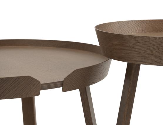 Around Coffee Table Xl Stained Dk Brown Insitu 2