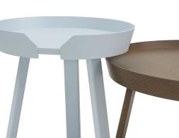 Around Coffee Table Xl Stained Dk Brown Insitu 4