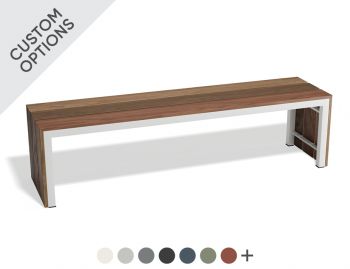 Cascade Outdoor Bench Solid Spotted Gum - Made in Melbourne image