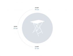 Bistro Table 57 X 37Measurments