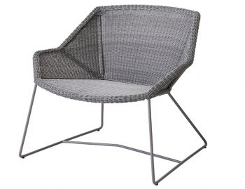 Breeze Outdoor Lounge Chair Light Grey by Strand & hvass For Cane-line image