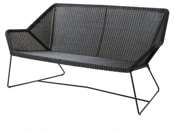 Breeze 2 Seat Sofa Black by Strand & hvass For Cane-line  image