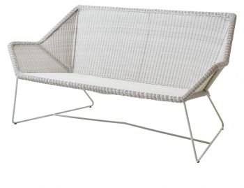 Breeze 2 Seat Sofa White Grey by Strand & hvass For Cane-line  image