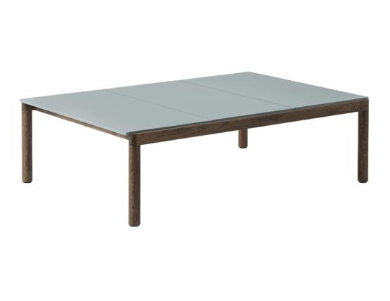 Couple Coffee Table 120 Light Blue Dk Oil Plain