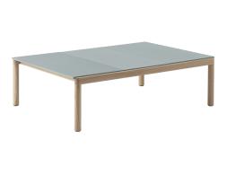Couple Coffee Table 120 Light Blue Oak 1