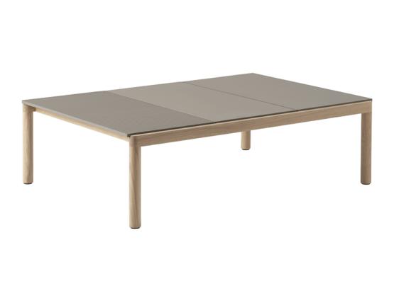 Couple Coffee Table 120 Taupe Oak 1