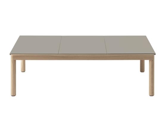 Couple Coffee Table 120 Taupe Oak Plain 2