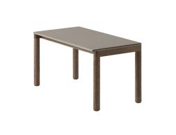 Couple Coffee Table 40 X 84 X 40 Dk Stain Taupe Wavy 1 