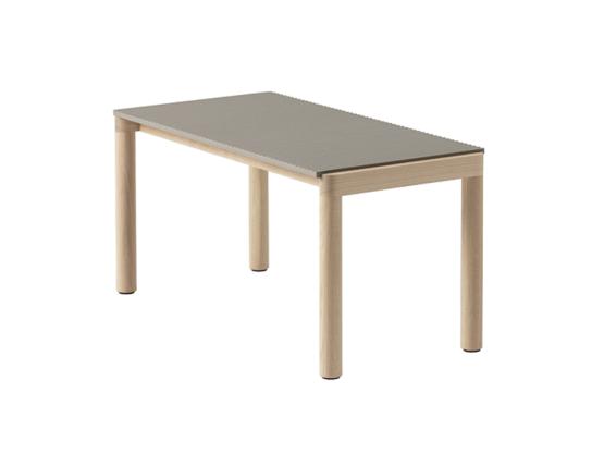 Couple Coffee Table 40 X 84 X 40 Oak Taupe Wavy 1