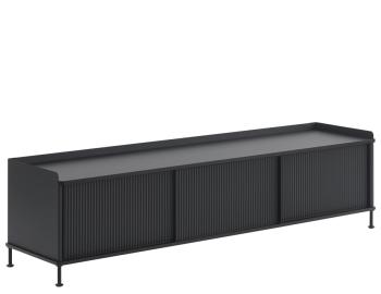 Enfold Sideboard Low Anthracite Black by Thomas Bentzen for Muuto image