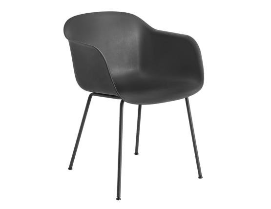 Fiber Armchair Tube Blk