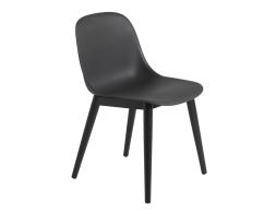Fiber Chair Blk Wood