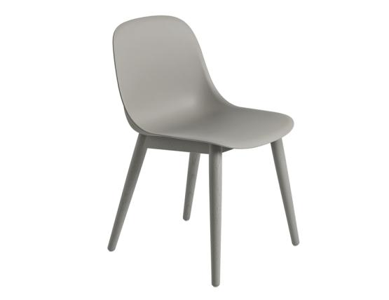 Fiber Chair Shell Wood Base 1