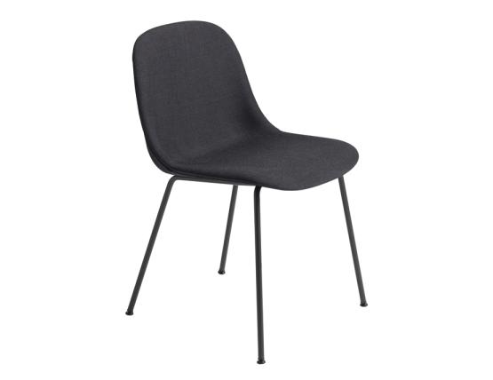 Fiber Chair Upholstered Blk 0393