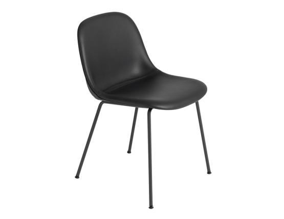 Fiber Chair Upholstered Easy Leather Blk