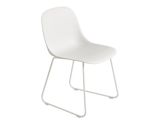 Fiber Chair White Sled