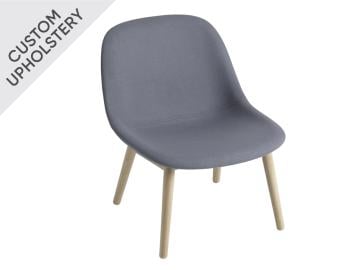 Fiber Lounge Chair Upholstered with Wood Base by Iskos Berlin Muuto image