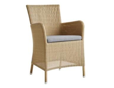 Hampsted Armchair Natural Weave with Seat Cushion by Cane-Line