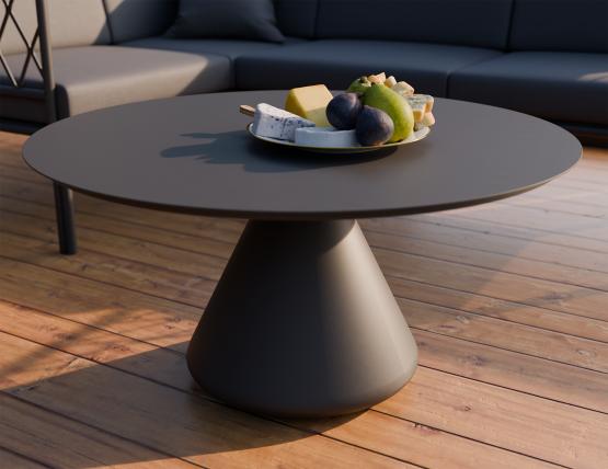 L 2 Kora Coffeetable 90cm Charcoal