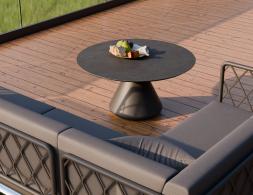 L 3 Kora Coffeetable 90cm Charcoal Basalt
