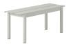 Linear Steel Bench / 110 X 34 CM / Grey