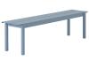 Linear Steel Bench / 170 X 34 CM / Pale Blue