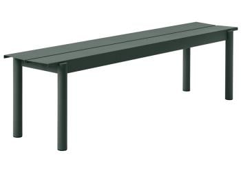 Linear Steel Bench in Dark Green by Thomas Bentzen for Muuto image