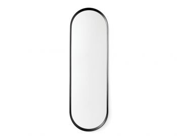 Norm Wall Mirror Oval in Black by Norm Architects for Menu image
