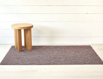 Shag Mulberry Skinny Stripe In/Outdoor Floor Mat by Chilewich image