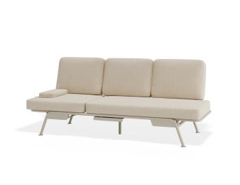 Arla Outdoor Latte Sofa Husk Fabric by Bent Design image