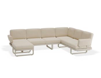 Delmar Config F - Outdoor Modular Sofa in Latte - Husk Cushions by Bent Design image