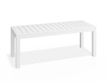 Halki Outdoor Bench Seat 120cm Matt White by Bent Design image