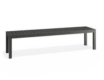 Halki Outdoor Bench Seat 190cm Matt Charcoal by Bent Design image