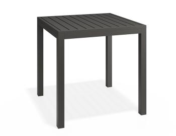 Halki Outdoor Table Matt Charcoal Aluminium 77cm x 77cm By Bent Design  image