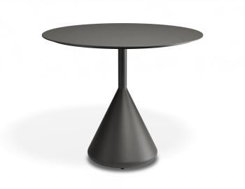Kora Outdoor Cafe Table 90cm Dia Matt Charcoal by Bent Design image