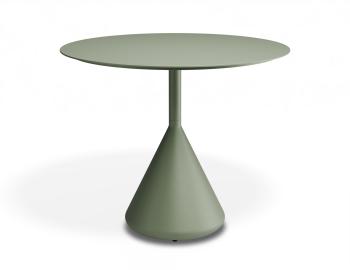 Kora Outdoor Cafe Table 90cm Dia Matt Eucalyptus Green by Bent Design image