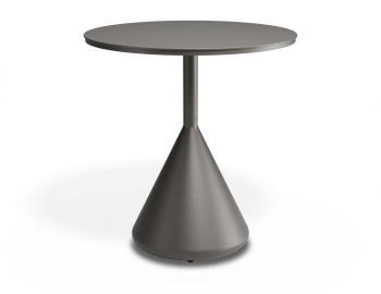 Kora Outdoor Cafe Table 71cm Dia Matt Charcoal by Bent Design image