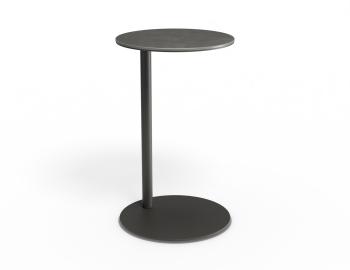 Lira Outdoor Side Table Matt Charcoal Basalt Ceramic by Bent Design image