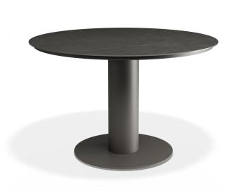 Loma Outdoor Dining Table 120cm Charcoal with Basalt Ceramic Top by Bent Design image