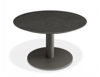 Loma Outdoor Coffee Table Charcoal 70cm with Basalt Ceramic Top by Bent Design image