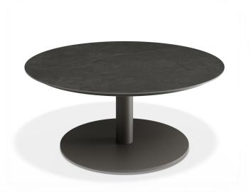 Loma Outdoor Coffee Table Charcoal 90cm with Basalt Ceramic Top by Bent Design image
